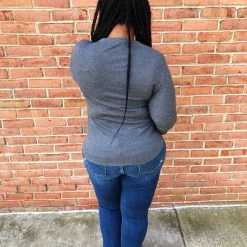 Iris & Rainbow Boutique #K662 Simply Sophisticated Long Sleeve Top (Charcoal) 15 Iris & Rainbow Boutique #K662 Simply Sophisticated Long Sleeve Top (Charcoal)