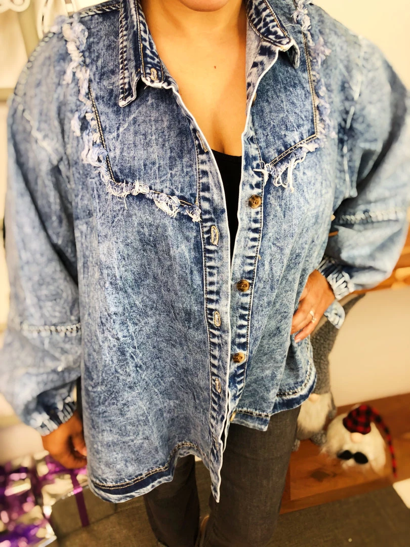 Iris & Rainbow Boutique #L822 Gone West Denim Jacket New Arrivals 4 Iris & Rainbow Boutique #L822 Gone West Denim Jacket New Arrivals