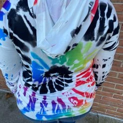 Iris & Rainbow Boutique #F2 Rainbow Swirl Hooded Shirt New Arrivals
