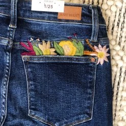 Iris & Rainbow Boutique New Arrivals #K931 Plant Me In Your Pocket Judy Blue Boyfriend Jeans