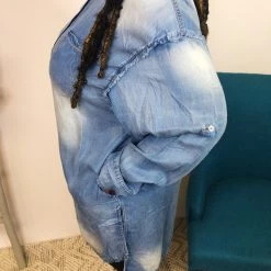 Iris & Rainbow Boutique #K862 A Denim Dream Tunic Top New Arrivals