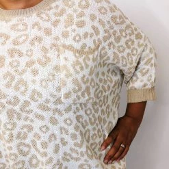 Iris & Rainbow Boutique New Arrivals #K338 A Dash Of Wild Knit Top