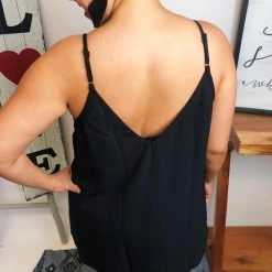 Iris & Rainbow Boutique #M232 Crochet Princess Top (Black) New Arrivals