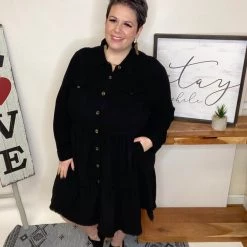 Iris & Rainbow Boutique #L441 All I Want Dress (Black)