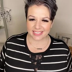 Iris & Rainbow Boutique #L535 Stripes Of Elegance Top