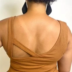 Iris & Rainbow Boutique #K453 Far Away Tank Top (Cognac)
