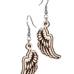 Iris & Rainbow Boutique #750 Unique Wood Earrings