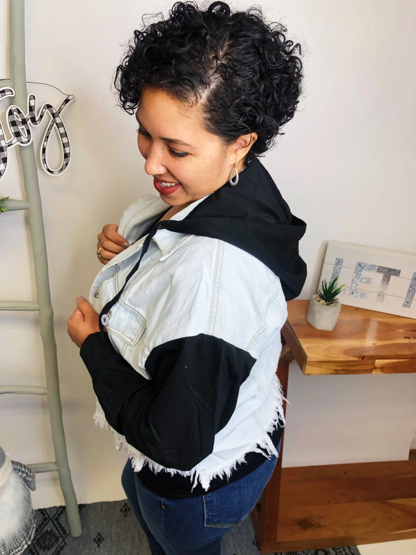 Iris & Rainbow Boutique #L545 Live In The Moment Denim Jacket (Black) New Arrivals 10 Iris & Rainbow Boutique #L545 Live In The Moment Denim Jacket (Black) New Arrivals
