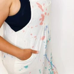 Iris & Rainbow Boutique #K240 The Painter's Canvas POL Jumpsuit New Arrivals