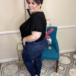 Iris & Rainbow Boutique #J6 Until The Clock Stops Distressed Judy Blue Skinny Jeans New Arrivals