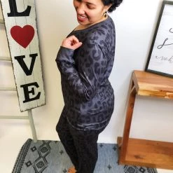 Iris & Rainbow Boutique #L620 It's Wild O'clock Pajamas New Arrivals