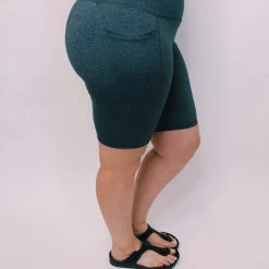 Iris & Rainbow Boutique #K286 Mono B Pocket Biker Shorts (Heather Grey) New Arrivals