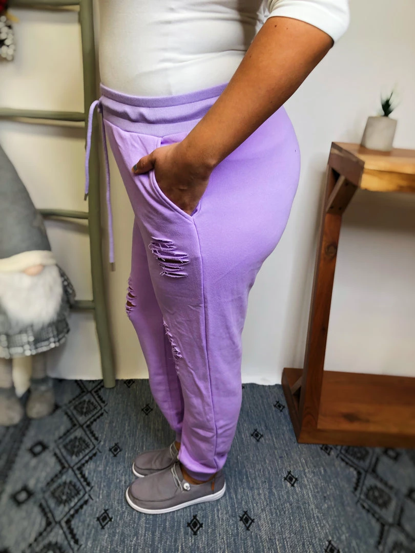 Iris & Rainbow Boutique #L527 A Savage Beginning Joggers (Lavender) New Arrivals 6 Iris & Rainbow Boutique #L527 A Savage Beginning Joggers (Lavender) New Arrivals