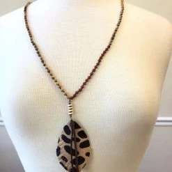 Iris & Rainbow Boutique Feathered Tassel Necklace