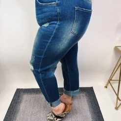 Iris & Rainbow Boutique #N260 Mind Blowing High-Rise Boyfriend Risen Jeans New Arrivals