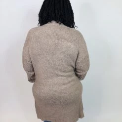 Iris & Rainbow Boutique New Arrivals #K755 Cords Of Love Cardigan (Taupe)