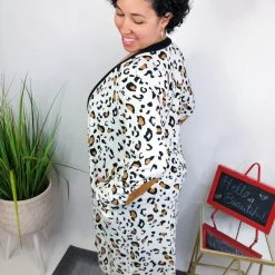 Iris & Rainbow Boutique #X400 Animal Print Cardigan