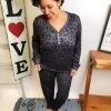 Iris & Rainbow Boutique #L620 It's Wild O'clock Pajamas New Arrivals