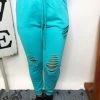 Iris & Rainbow Boutique #L525 A Savage Beginning Joggers (Seafoam) New Arrivals