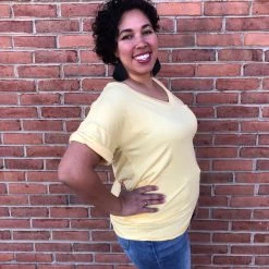 Iris & Rainbow Boutique #H997 Sunny Side Up Pocket Top