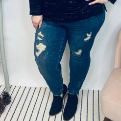 Iris & Rainbow Boutique #K954 Keeping It Chill Relaxed Fit Judy Blue Jeans New Arrivals