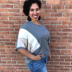 Iris & Rainbow Boutique New Arrivals #J57 Block Out The Bad Top