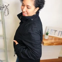 Iris & Rainbow Boutique #L560 Trendy Temptation Utility Jacket (Black) New Arrivals