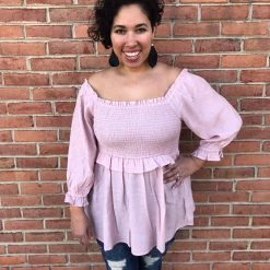 Iris & Rainbow Boutique #J238 Ruffled Feathers Top