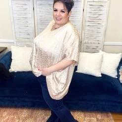 Iris & Rainbow Boutique #M348 Love In Poncho (Taupe)