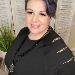 Iris & Rainbow Boutique New Arrivals #J897 Because I Can Leopard Top