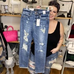 Iris & Rainbow Boutique New Arrivals #H223 Destroy Your Ex Boyfriend Judy Blue Jeans