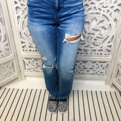 Iris & Rainbow Boutique #M458 Leona Distressed Vervet Jeans New Arrivals