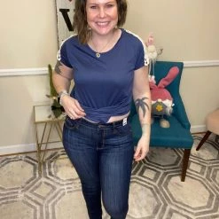 Iris & Rainbow Boutique #J59 Solid State Of Mind Non-Distressed Judy Blue Skinny Jeans