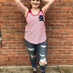 Iris & Rainbow Boutique #186 Fourth Of July Tank
