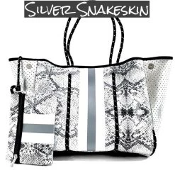 Iris & Rainbow Boutique #M197 Everything And A Little More Bag (Silver Snakeskin) New Arrivals