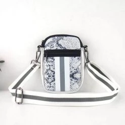 Iris & Rainbow Boutique New Arrivals #M192 Neoprene Phone Bag (Snakeskin)