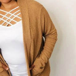 Iris & Rainbow Boutique #K318 Let's Grab A Latte Knit Cardigan New Arrivals