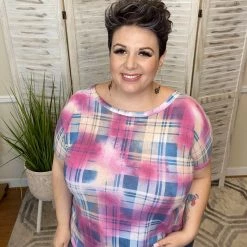 Iris & Rainbow Boutique New Arrivals #K144 Berry Twist Back Top