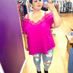 Iris & Rainbow Boutique New Arrivals #407 Onto Something Cold-shoulder Top