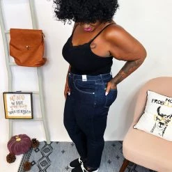 Iris & Rainbow Boutique #K814 Squad Goals Judy Blue Mom Jeans