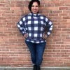 Iris & Rainbow Boutique #F71 Outdoorsy Plaid Oversize Tunic