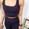 Iris & Rainbow Boutique New Arrivals #M644 Keep On Track Cropped Tank