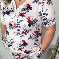 Iris & Rainbow Boutique New Arrivals #M581 Light Flowers Pajamas