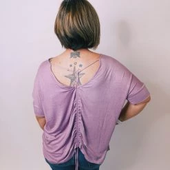 Iris & Rainbow Boutique New Arrivals #K269 It's All In The Details Top (Lavender)