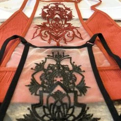 Iris & Rainbow Boutique New Arrivals #271 Embroidery Lace Back Bralette