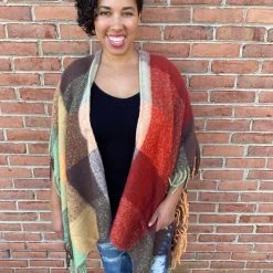 Iris & Rainbow Boutique New Arrivals #D124 Joan's Cozy Poncho