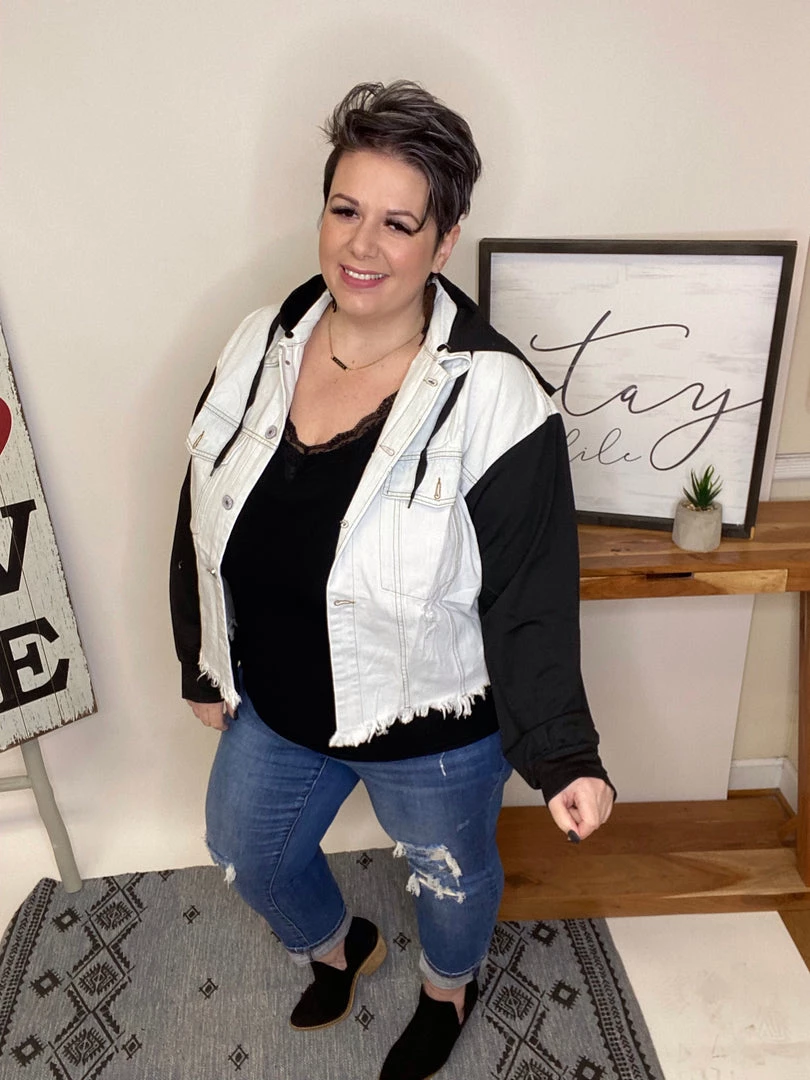 Iris & Rainbow Boutique #L545 Live In The Moment Denim Jacket (Black) New Arrivals 5 Iris & Rainbow Boutique #L545 Live In The Moment Denim Jacket (Black) New Arrivals
