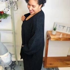 Iris & Rainbow Boutique New Arrivals #L555 Glam It Up Knit Set (Black)