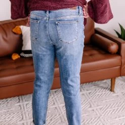 Iris & Rainbow Boutique #K523 Made For You Slim Fit Judy Blue Girlfriend High Waist Jeans New Arrivals