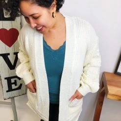 Iris & Rainbow Boutique #L644 Pretty World Cardigan (Ivory)